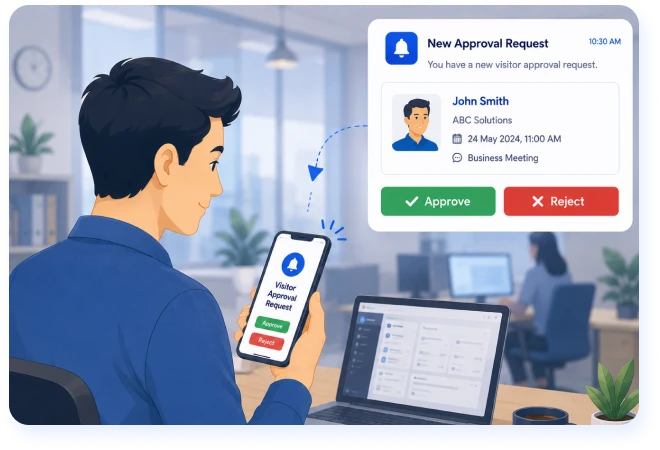Employee Gets Approval Request